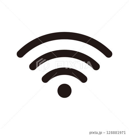 シンプルな電波マーク 128881971