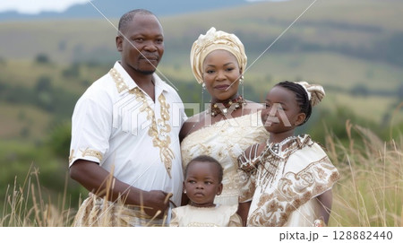 Family Day in South Africa: unity celebration, cultural heritage, family bonding, togetherness, love, community values, national tradition, shared memories, South African customs, familial connection 128882440