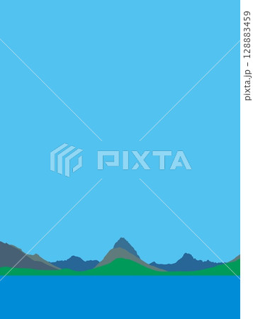 グレイシャー国立公園　glacier national park　モンタナ　アメリカ　夏 128883459
