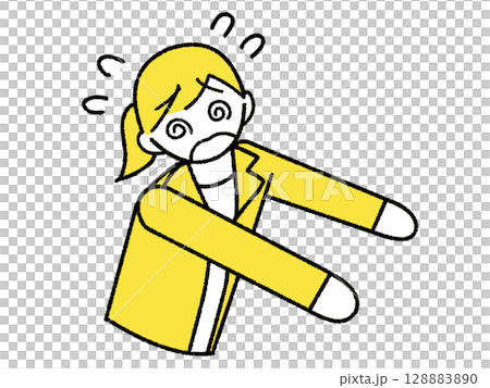 忙碌的女性辦公室職員 128883890