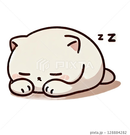 かわいい寝顔の猫 かわいい寝顔の猫 128884282