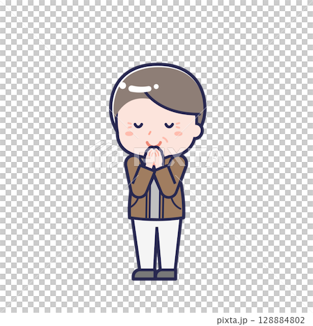 私服のシニア/ななめ/男性 24 私服のシニア/ななめ/男性 24 128884802