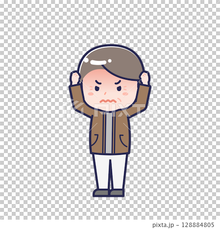 私服のシニア/ななめ/男性 27 私服のシニア/ななめ/男性 27 128884805