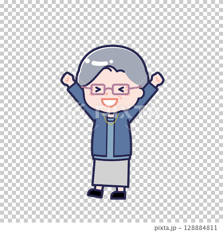 Senior in plain clothes / diagonal / female 03 Senior in plain clothes / diagonal / female 03 128884811