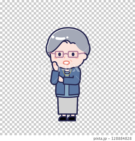 Senior in plain clothes / diagonal / female 20 Senior in plain clothes / diagonal / female 20 128884828