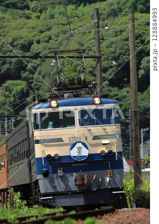 EF65風塗装に復活した大井川鉄道E31形機関車牽引のブルートレイン急行_2025/7/20撮影 EF65風塗装に復活した大井川鉄道E31形機関車牽引のブルートレイン急行_2025/7/20撮影 128884993