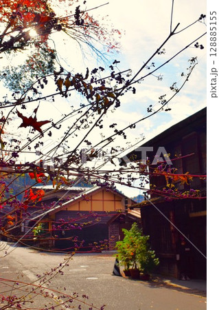 奈良井宿の古い街並み 塩尻市 長野県 7 奈良井宿の古い街並み 塩尻市 長野県 7 128885155