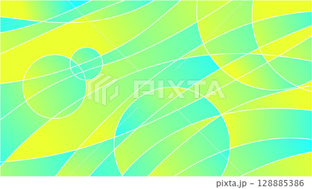 明るいグリーンとイエローの背景素材 明るいグリーンとイエローの背景素材 128885386