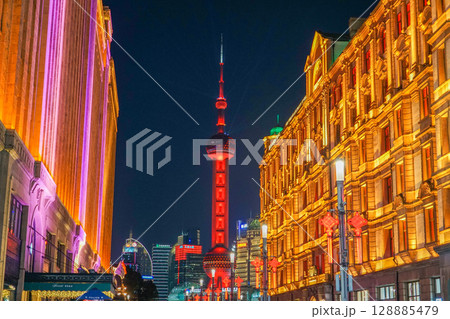 上海の夜景 上海の夜景 128885479