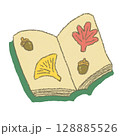 かわいい読書の秋のイラスト 128885526