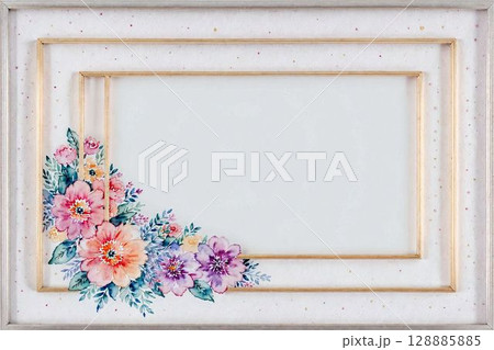 ナチュラルな木製フォトフレーム ナチュラルな木製フォトフレーム 128885885