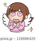尊さに目がハートになって羽が生える女の子 128886420