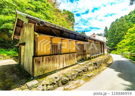 【世界遺産 石見銀山遺跡とその文化的景観】初夏の高橋家住宅の風景2　島根県大田市 128886959