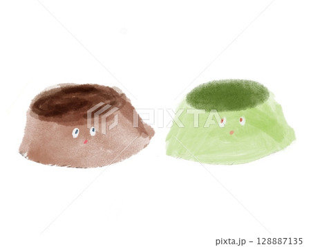 プリンのキャラクターイラスト 128887135