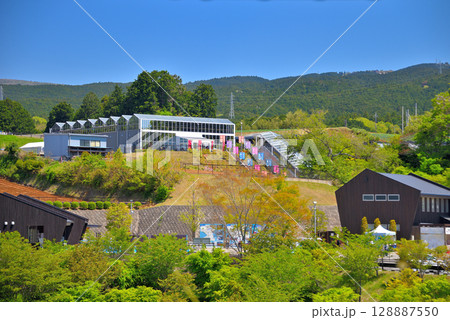 中部地方・三島スカイウォーク・吊り橋ゲートの建物とスカイガーデンの眺め・静岡県三島市(1) 中部地方・三島スカイウォーク・吊り橋ゲートの建物とスカイガーデンの眺め・静岡県三島市(1) 128887550