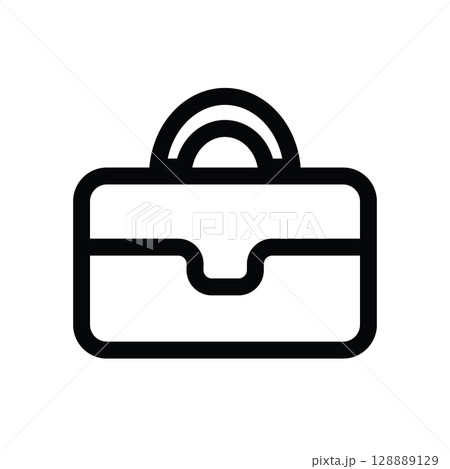 Briefcase icon, office school supply 128889129