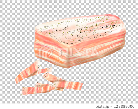 培根手繪插圖 培根手繪插圖 128889300