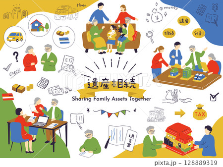 家族の相続 128889319