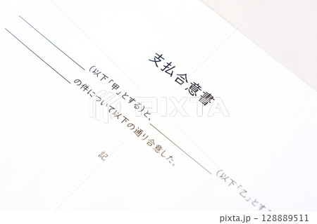支払合意書 - 金銭の支払いに関する当事者同士の合意を文書化した支払合意書 支払合意書 - 金銭の支払いに関する当事者同士の合意を文書化した支払合意書 128889511