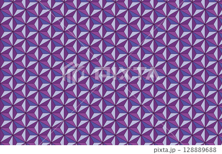 日本の伝統文様の背景・カラフルな麻の葉文様のパターン・スウォッチパネルにパターンあり 128889688