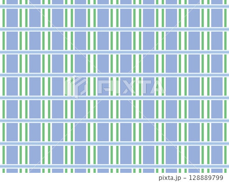 幾何学模様　格子模様　ブルー 128889799
