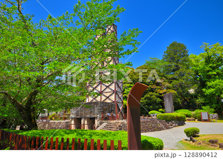 中部地方・韮山反射炉・明治日本の産業革命遺産、反射炉の眺め・静岡県伊豆の国市(2) 128890412