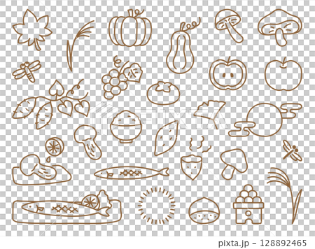 秋天的味道的插圖集 128892465