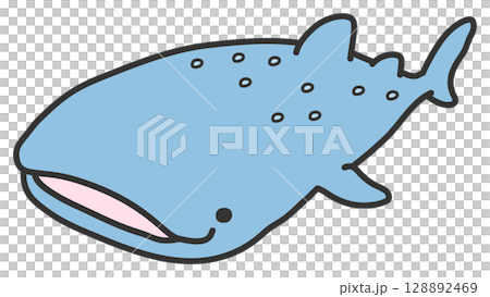 Cute little whale shark Cute little whale shark 128892469