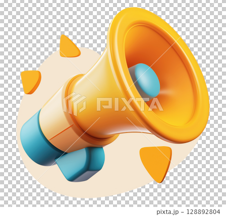 Megaphone Illustration 128892804