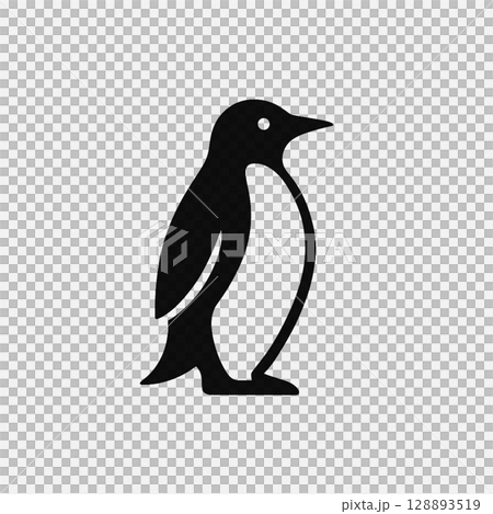 シンプルなペンギンのロゴ 128893519