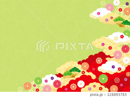 背景素材-お正月のイメージ3-3 128893783