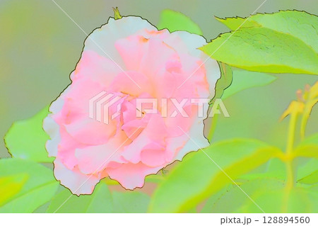 フォトイラストばら フォトイラストばら 128894560