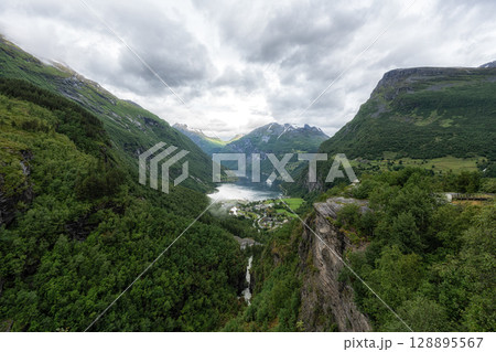 Geiranger fjord from Flydalsjuvet 128895567