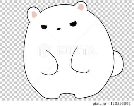 Polar bear standing 128895892