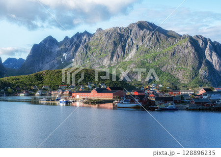 View of Lofoten Islands from Reine 128896235