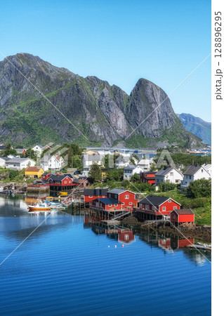 Reine Fishing Village in Lofoten 128896295