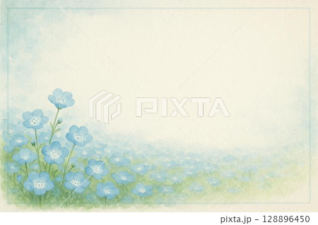 ポストカード ネモフィラ ポストカード ネモフィラ 128896450