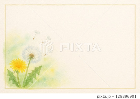 ポストカード　タンポポ 128896901