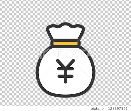 日元錢袋向量 | 代表經濟與金融的圖標素材 日元錢袋向量 | 代表經濟與金融的圖標素材 128897591
