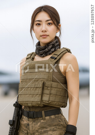 サバゲ女子 ポートレート撮影 サバゲ女子 ポートレート撮影 128897657