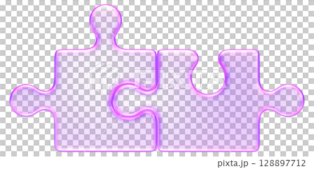 3D puzzle piece icon in soft glass style, representing connection, teamwork, problem solving, and integration 3D puzzle piece icon in soft glass style, representing connection, teamwork, problem solving, and integration 128897712