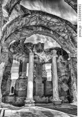 Ruins of Villa Adriana (Hadrian's Villa), Tivoli, Italy Ruins of Villa Adriana (Hadrian's Villa), Tivoli, Italy 128899491