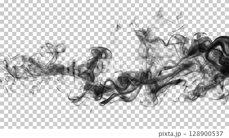 黒い煙の背景素材 黒い煙の背景素材 128900537