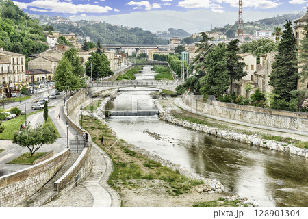 Scenic view of the Old Town in Cosenza, Italy 128901304