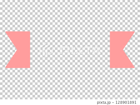 粉紅色絲帶形標題框 粉紅色絲帶形標題框 128901891