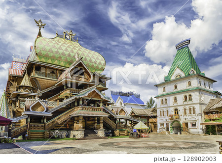 The iconic complex Izmailovskiy Kremlin in Moscow, Russia The iconic complex Izmailovskiy Kremlin in Moscow, Russia 128902003