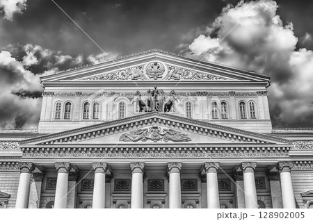 The iconic Bolshoi Theatre, sightseeing and landmark in Moscow, Russia The iconic Bolshoi Theatre, sightseeing and landmark in Moscow, Russia 128902005