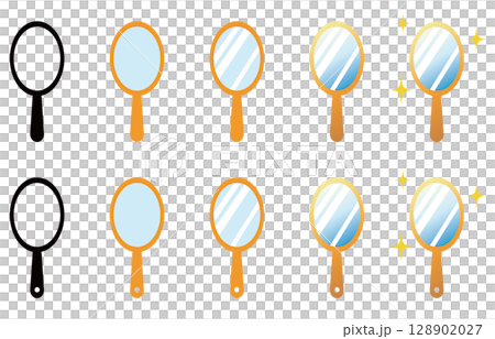 手鏡　アイコン　セット 128902027