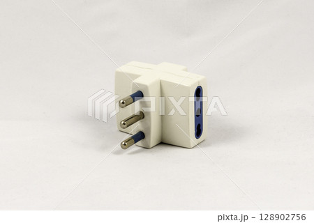 Three way EU electric plug adaptor Three way EU electric plug adaptor 128902756