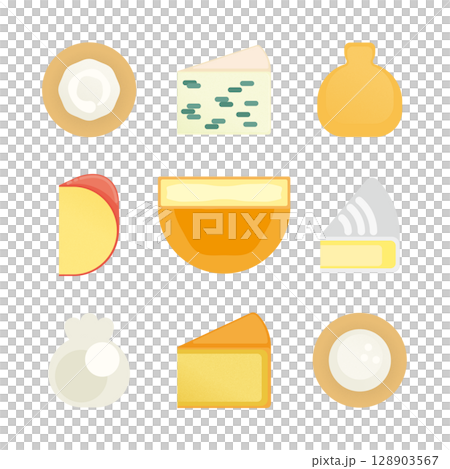 チーズのイラストセット 128903567